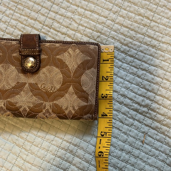 Vintage Coach leather and canvas wallet - Picture 10 of 14